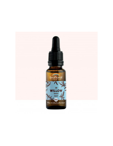 FDB 38 Willow, Saule - Compte Gouttes BIO Demeter - 20 ml - BIOFLORAL