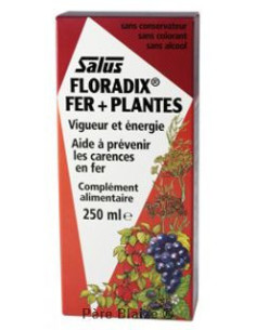Floradix fer + plantes - 250 ml - SALUS