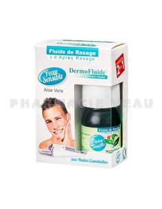 Fluide de rasage et d’après-rasage Aloe vera – Peau sensible – 60 ml (30 + 30 ml) – DERMOFLUIDE