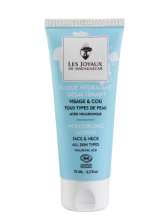 Fluide hydratant & désaltérant BIO -75 ml - Visage et Cou - LES JOYAUX DE MADAGASCAR