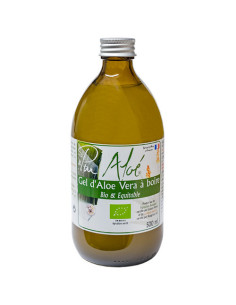 Gel d'Aloé vera BIO pasteurisé à boire - 500 ml - PUR ALOE