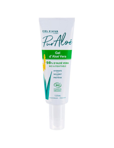 Gel externe BIO à l'Aloé véra natif - Tube - 125 ml - PUR ALOE