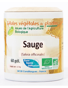 Gelules Sauge - 60 gélules - PHYTOFRANCE
