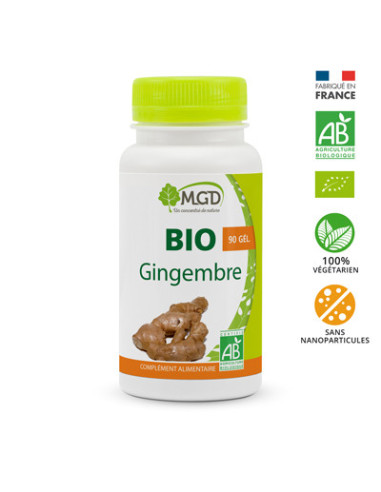 Gingembre Bio – 90 gélules – MGD