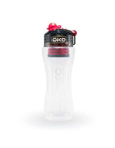 Gourde filtrante OKO rouge - 650 ml -  (filtre inclus)