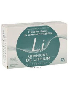 Granions de Lithium - 30 ampoules- GRANIONS