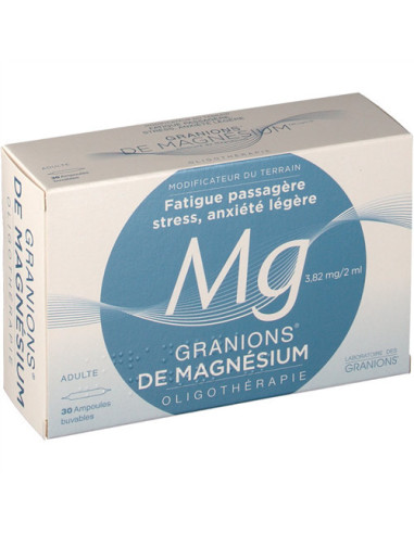 Granions de Magnésium - 30 ampoules - GRANIONS