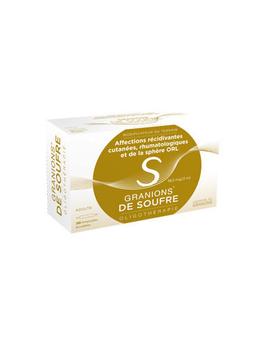 Granions de Soufre - 30 ampoules - GRANIONS