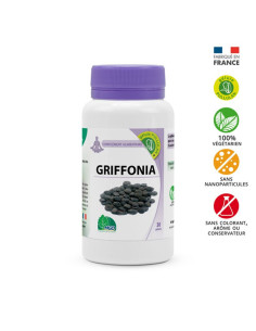 Griffonia (graine, Griffonia simplicifolia) extrait 30% 5-HTP – 30 gélules – MGD